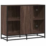 vidaXL Buffet chêne marron 94x35x76 cm bois d'ingénierie