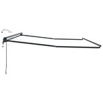 vidaXL Cadre de store électrique avec LED Anthracite 5 x 3 m Aluminium