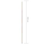 vidaXL Mâts de parasol 2 Pièces 250 cm Acier galvanisé