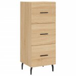 vidaXL Buffet Chêne sonoma 34 5x34x90 cm Bois d'ingénierie