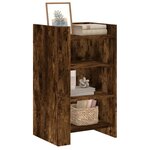 vidaXL Buffet chêne fumé 45x35x75 cm bois d'ingénierie