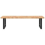 vidaXL Étagère de vasque murale acier et bois de chêne massif