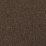 vidaXL Cadre de lit sans matelas marron foncé 200x200 cm tissu