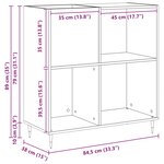 Buffet en bois vieilli vidaXL 84 5x38x89 cm en bois d'ingénierie