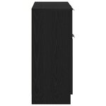 Buffet en Chêne Noir 60x30x70 cm en Bois d'Ingénierie