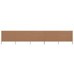 vidaXL Paravent 5 panneaux Tissu 600 x 120 cm Taupe