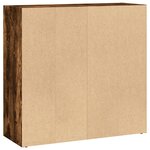 vidaXL Bibliothèque chêne fumé 80x30x77 cm bois d'ingénierie