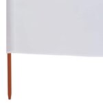 vidaXL Paravent 6 panneaux Tissu 800 x 120 cm Blanc sable
