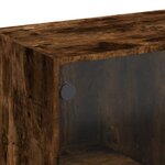 vidaXL Buffet chêne fumé 102x37x75 5 cm bois d'ingénierie