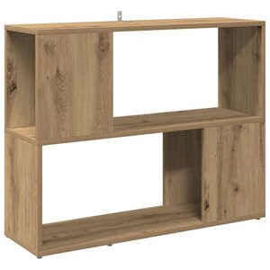 vidaXL Bibliothèque/Séparateur de pièce chêne artisanal 80x24x63 cm