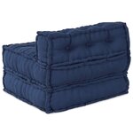 vidaXL Canapé Modulable Indigo 70 x 70 x 56 cm tissu