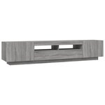 vidaXL Ensemble de meubles TV avec lumières LED 2 Pièces Sonoma gris