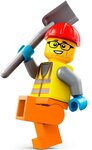 LEGO City - Rouleau Compresseur de Chantier 60401 - Véhicule de Construction pour Enfants