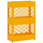 vidaXL Support de parapluie jaune moutarde   28x12x41 cm  Acier