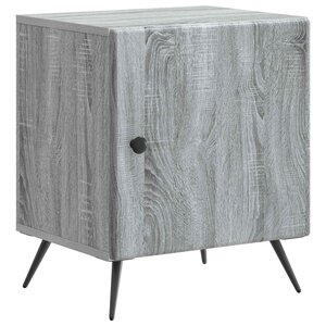 vidaXL Cabinet de chevet Sonoma gris 43 x 34 5 x 50 cm