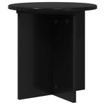 vidaXL Support de Plante 2 pièces Noir 40 x 40 x 40 cm