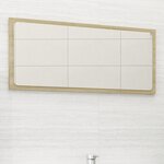 vidaXL Miroir de salle de bain Chêne sonoma 80x1 5x37 cm Aggloméré