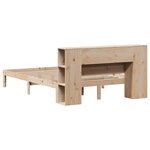 vidaXL Lit bibliothèque sans matelas 135x190 cm bois de pin massif