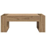 vidaXL Table basse Chêne artisanal 110 x 50 x 41 cm Bois d'ingénierie