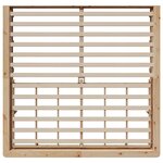 vidaXL Cadre de lit avec stockage Marron 200 x 200 cm Bois de pin