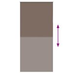 vidaXL Store enrouleur occultant café 90x230cm largeur du tissu 85 7cm