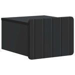 vidaXL Cabinet de chevet mural 2 pc Noir 33 x 34 5 x 24 cm