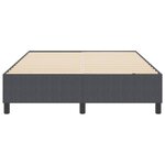 vidaXL Cadre de lit plateforme Gris foncé 140 x 200 cm