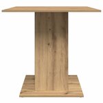 vidaXL Table à manger chêne artisanal 80x80x75 cm bois d'ingénierie