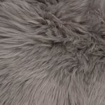 vidaXL Tapis 60 x 90 cm Peau de mouton synthétique Gris clair
