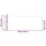 vidaXL Auvent latéral rétractable 160 x 500 cm Noir