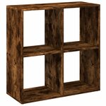 vidaXL Étagère séparatrice de pièce chêne fumé 69 5x29x69 5 cm