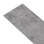 vidaXL Dalles de plancher PVC autoadhésif 5 21 m² 2 mm marron ciment