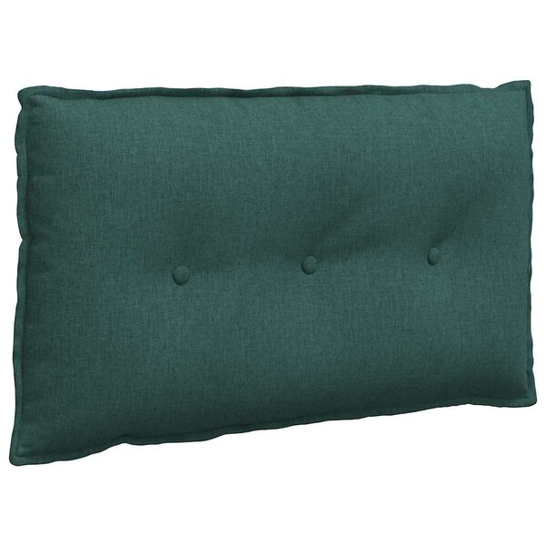 vidaXL Coussin de Dos Vert foncé 80 x 19 x 50 cm tissu