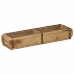 vidaXL Plateau 4 Pièces Marron 57 x 15 x 9 cm Bois Recyclé Solide