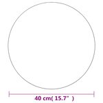 vidaXL Miroir mural 40 cm Rond Verre