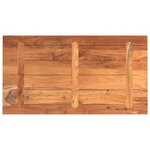 vidaXL Dessus de table 120x70x3 8cm rectangulaire bois massif d'acacia