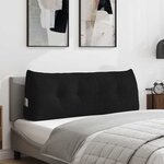 vidaXL Coussin de Dos Noir 120 x 24 x 50 cm tissu