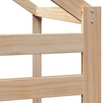 vidaXL Lit haut avec toit 90x200 cm bois de pin massif