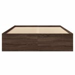vidaXL Cadre de lit sans matelas chêne marron 120x200 cm