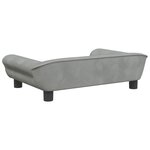 vidaXL Canapé pour enfants gris clair 70x45x26 cm velours