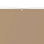 vidaXL Auvent vertical Taupe 60x1200 cm Tissu oxford