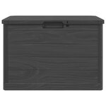 vidaXL Boîte à coussins d'extérieur anthracite 77 5x44 5x53 cm PP