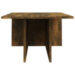 vidaXL Table basse Chêne fumé 111 5x50x33 cm Bois d'ingénierie