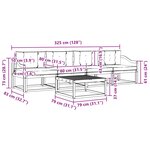 vidaXL Ensemble de canapés d'extérieur 4 pc Blanc et Beige