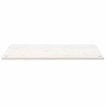 vidaXL Dessus de bureau blanc 110x60x2 5 cm bois massif de pin