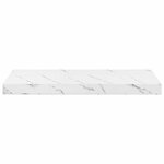 vidaXL Étagère Murale 2 Pièces Marbre blanc 60 x 23 5 x 4 cm