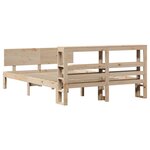 vidaXL Cadre de lit avec tête de lit sans matelas 120x190 cm