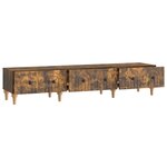 vidaXL Meuble TV Chêne fumé 147 x 34 5 x 30 cm Bois d'ingénierie