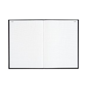 Registre 297x210 Quadrillé 300 Pages Foliotées - Noir Toilé - Le Dauphin