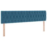vidaXL Lit de Rangement avec matelas Bleu foncé 100 x 200 cm